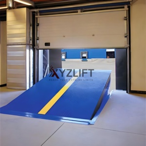 XYZLIFT CE & ISO Aprovado Galvanizado Movable <span class=keywords><strong>Dock</strong></span> <span class=keywords><strong>Leveler</strong></span> Capacidade de Carga 10T Usado Entre Caminhões e Armazéns