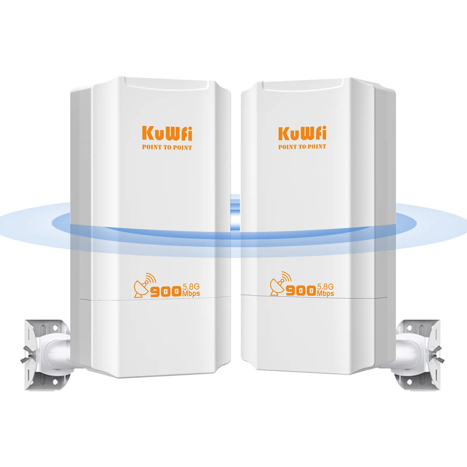 Тип маршрутизатора KuWFi CPE130 версии 5,8G для бесшовного подключения с функциями брандмауэра VoIP QOS для наружного беспроводного моста 2 км