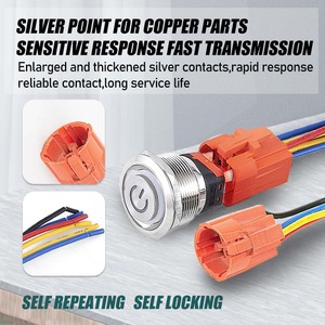 LVBO Popular 12mm Momentary Flat Power Symbol Head <strong>Switch</strong> <strong>Push</strong> <strong>Button</strong> <strong>Button</strong> <strong>Switch</strong> Power 12V 24V 36V 22mm <strong>Push</strong> <strong>Button</strong> <strong>Switch</strong> - Product Image 4