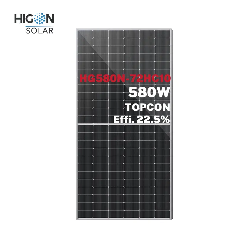 565W 570W 575W 580W 585W hikon nửa tế bào 15 năm bảo hành Topcon PV di động mô-đun trong năng lượng mặt trời bảng điều khiển