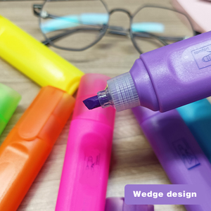 Factory Cheap Eco-friendly Pastel Colors <strong>Chisel</strong> Tip <strong>Marker</strong> Pen <strong>Highlighter</strong> <strong>Marker</strong>