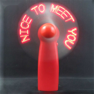 2024 pantalla Led de mano eléctrica portátil de bolsillo práctico Mini programable Led mensaje personalizado ventilador de batería