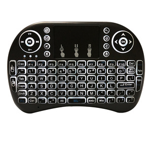 I8 Air Mouse Mini teclado RGB retroiluminado Versión de carreras Batería seca Batería de litio Control remoto para aplicaciones de escritorio - Product Image 1