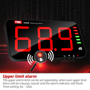 TASI TA653B Noise Meter With Data Monitoring, Large LCD Wall Mounted Sound Level Meter USB - Product Image 3