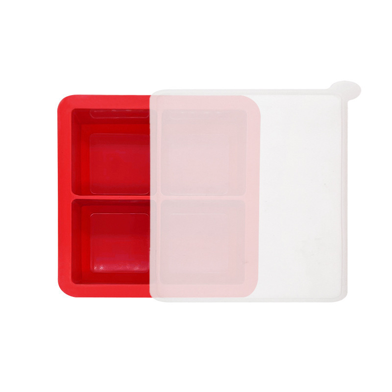 Red with lid