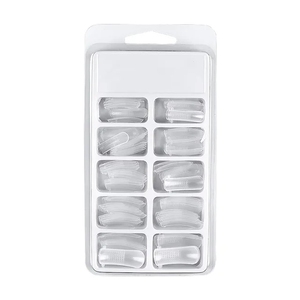 Yeni reçine yanlış tırnak ucu 100 adet kristal zırh plakası modeli zırh plakası yanlış çivi hızla uzatmak için yeniden kullanılabilir - Product Image 5