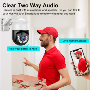 1080P uzun menzilli otomatik izleme dönebilen PTZ ağ kamerası XM ICSEE APP telefon kontrolü açık renk gece görüş WIFI kamera - Product Image 3