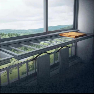 Finestra di vetro doppio resistente agli uragani grande immagine anteriore finestra fissa per soggiorno camera da letto Villa feritoia per vetrine - Product Image 4