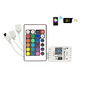 DC12V 24V Wifi RGB ИК 24 клавиши светодиодный контроллер WIFI RGB светодиодный контроллер работает с Google Assistant Alexa - Product Image 2
