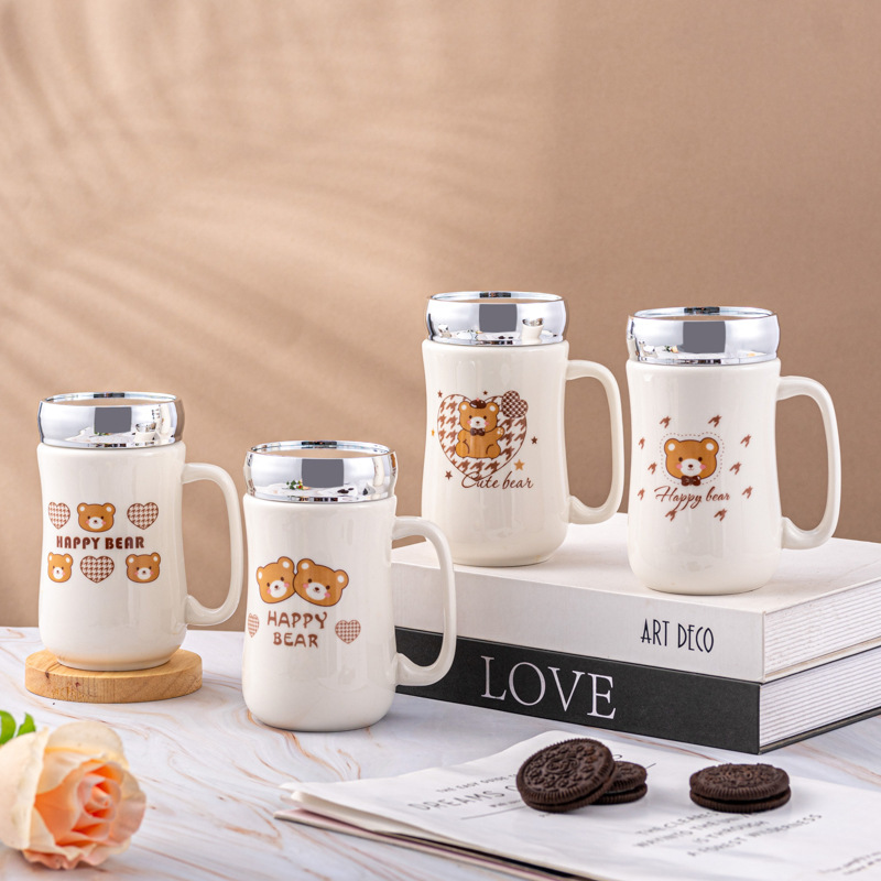 Tasse miroir ours brun, mélange aléatoire