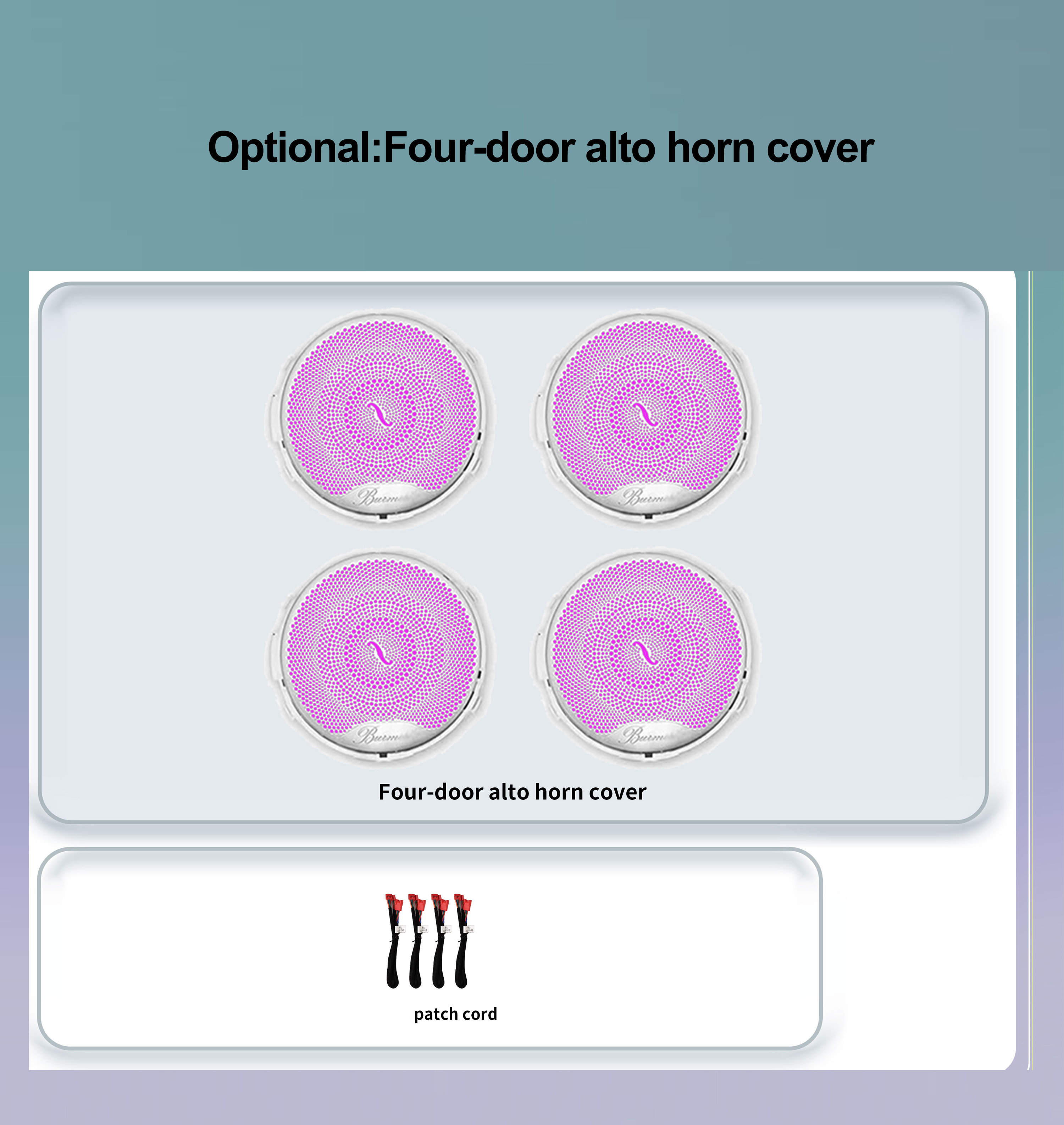 Optional:Four-door alto horn cover