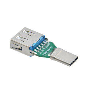 2 To <strong>1</strong> <strong>USB</strong> <strong>3</strong>.<strong>0</strong> <strong>Type</strong> C Male to <strong>USB</strong> <strong>3</strong>.<strong>0</strong> <strong>Type</strong> A Female Adapter with PC Board <strong>Type</strong> C 24 Pin to <strong>USB</strong> A 9 Pin Connector Converter