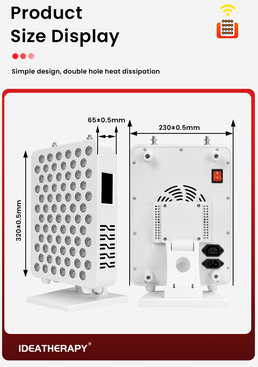 RLPRO100 72 pièces LED 32*23*6.5cm