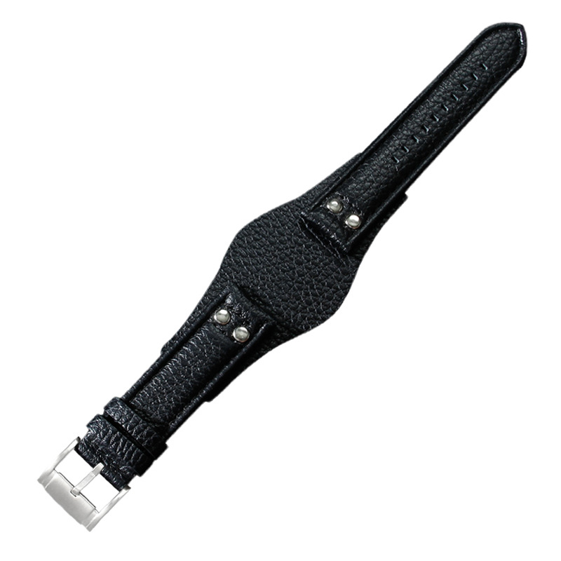 Litchi Black-Steel Buckle-K8