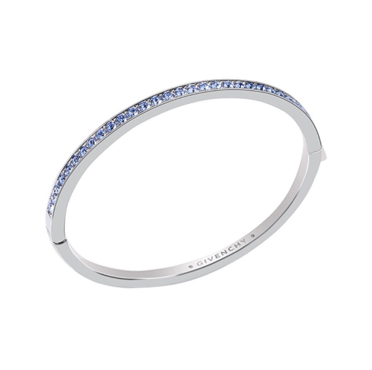 Single-row diamond platinum blue diamond