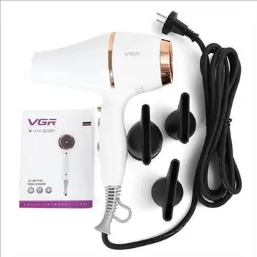 VGR high power hair dryer with hot and cold air V-414 strong wind barbershop hair dryer
