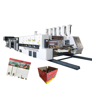 FFG özelleştirilmiş çözümler otomatik 4 renk baskı planya döner kalıp kesme klasör Gluer çemberleme makinesi üretim hattı - Product Image 1