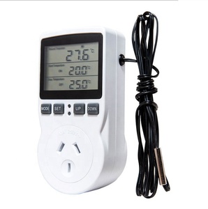 16A 220V Smart Thermostat Temperature <strong>Controller</strong> Socket Outlet with <strong>Timer</strong> Switch <strong>Sensor</strong> Probe Digital Heating Cooling Control