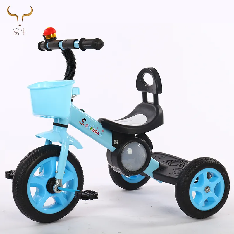 Preço barato simples triciclo do bebê 3 roda crianças trike crianças triciclo com luz e música feito na china