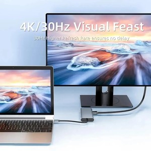 suitable for laptops with HDTV VGA RJ45 SD TF Audio Pd 100w <strong>USB</strong> <strong>3.1</strong> <strong>Type</strong> <strong>C</strong> Hub11 in 1Usb <strong>C</strong> Hub Dock <strong>Adapter</strong> - Product Image 1