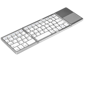 2020 nuevo Dropship Ce Rohs ruso/español/inglés B033 Mini teclado plegable inalámbrico Bt con panel táctil para Windows, Android, IOS