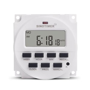 TM618H DC 12V 24V AC 110V 120V 220V 230V Volt di Tensione di Uscita Digitale 7 giorni Settimanale Timer Programmabile Interruttore A Tempo Relè di Controllo - Product Image 2