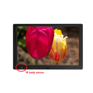Sensor de movimiento IR 10,1 pulgadas LCD anuncios Video loop player marco pantalla