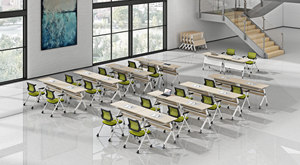 培训中心会议大学教室可折叠学生小学习桌 - Product Image 5
