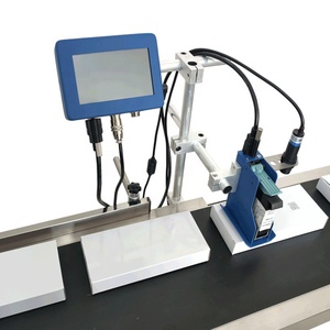 Montagelinie Online-Datum-Code-Drucker Tintenstrahldrucker Flasche Tasche Kunststoff Chargennummer Tintenstrahl-Codiermaschine