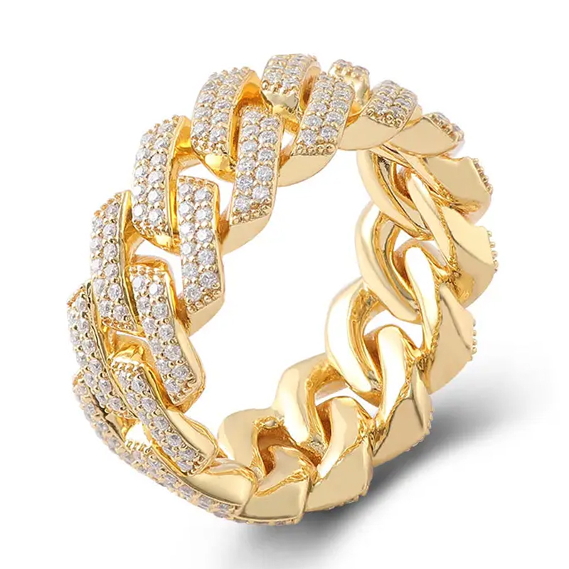 Bague en argent 925 avec diamant moissanite