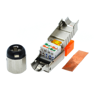 Soluzione di rete RJ45 Cat8 schermato terminazione campo strumento-senza spina Cat8 cavo Ethernet connettore Toolless - Product Image 5