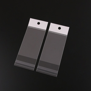 透明 <span class=keywords><strong>opp</strong></span> 塑料袖子为卡 <span class=keywords><strong>opp</strong></span> 白色头袋大提琴装饰礼品包装袋与皮瓣