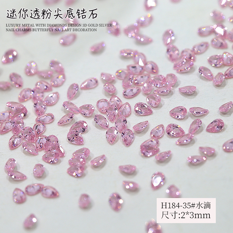 H184-35# Pear 2*3mm 50Piece