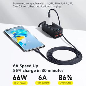 6A 120W USBCケーブルタイプC Huawei P40 Mate 4030 Honor Xiaomi 12 Pro Redmi Samsung用急速充電ケーブルデータコード