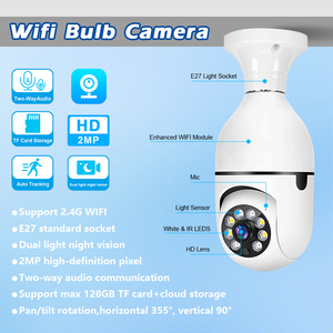 V380 PRO 1080p Full Color Wifi abilitato a CCTV lampadina di sicurezza nascosta telecamera visione notturna 360 ° visione panoramica 360 ° E27 lampada a Socket - Product Image 4