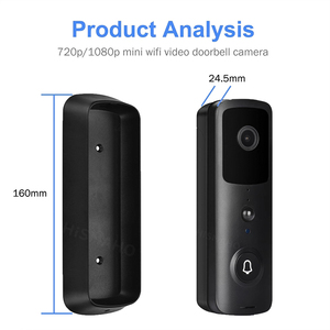 Timbre de vídeo inteligente V30 Tuya, impermeable, visión nocturna, seguridad del hogar, cámara FHD 1080P, intercomunicador Visual Digital, timbre de puerta con WIFI - Product Image 5
