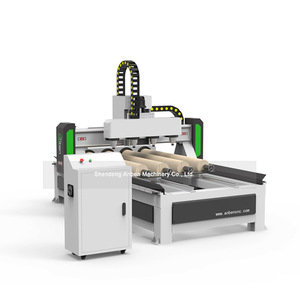 Enrutador CNC con mesa giratoria para carpintería cilíndrica y función de torno - Product Image 1