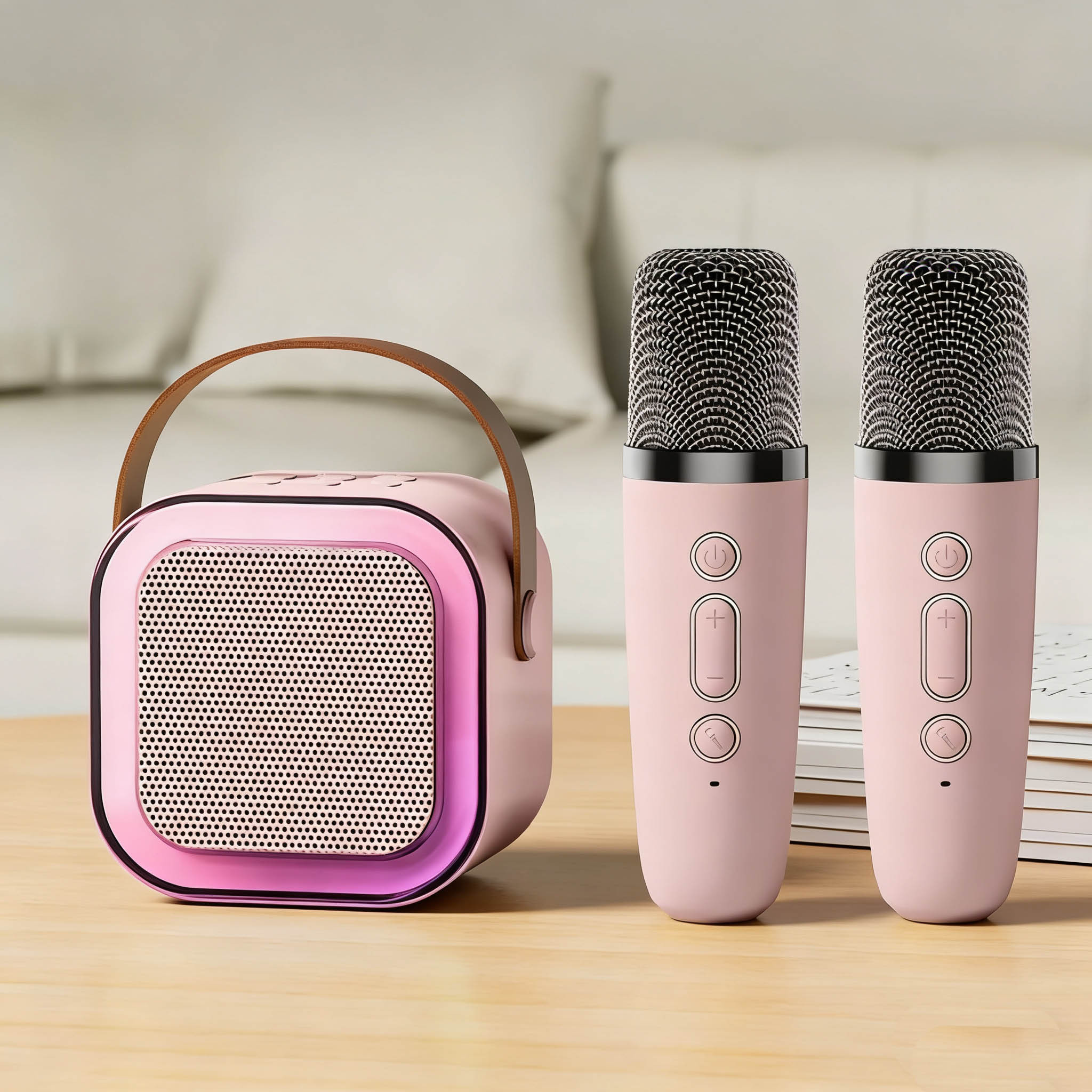 Altavoz doble rosa + Altavoz BT