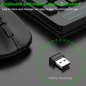 Combinaciones de teclado y ratón inalámbricos Computadora de escritorio Notebook Oficina de negocios Juego de teclado y ratón de chocolate - Product Image 5