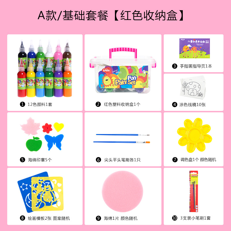 สีขาวน้ำนม, ชุดพื้นฐาน A - สีแดง