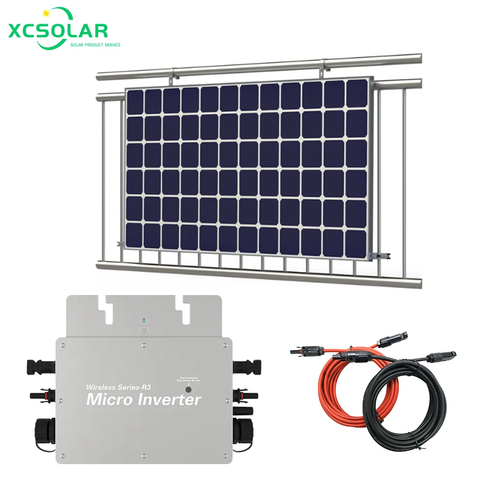 Solar Gird Tie Micro Inverter 800 Watt Micro Inverter R3 Wireless-Serie für Solar balkon mit Schuko Extend Cable //