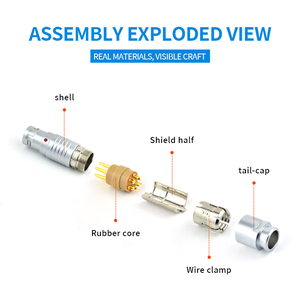 TT <strong>FGG</strong> 0B 2 3 4 5 6 8 Pin Aviation Circular Connectors Male Plug Female PHG Socket Push Pull Fast Connector Connectors - Product Image 4