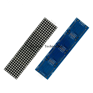 MAX7219 Dot Matrix Module 4-in-1-Display mit 5P rot-grünen und blauen Kabeln für Mikrocontroller-Entwicklungs platinen - Product Image 2
