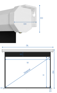 Best Quality Made in China Factory <strong>Projector</strong> <strong>Screen</strong> with Ratio 16:9 120 Inch Projection <strong>Screen</strong> - Product Image 5
