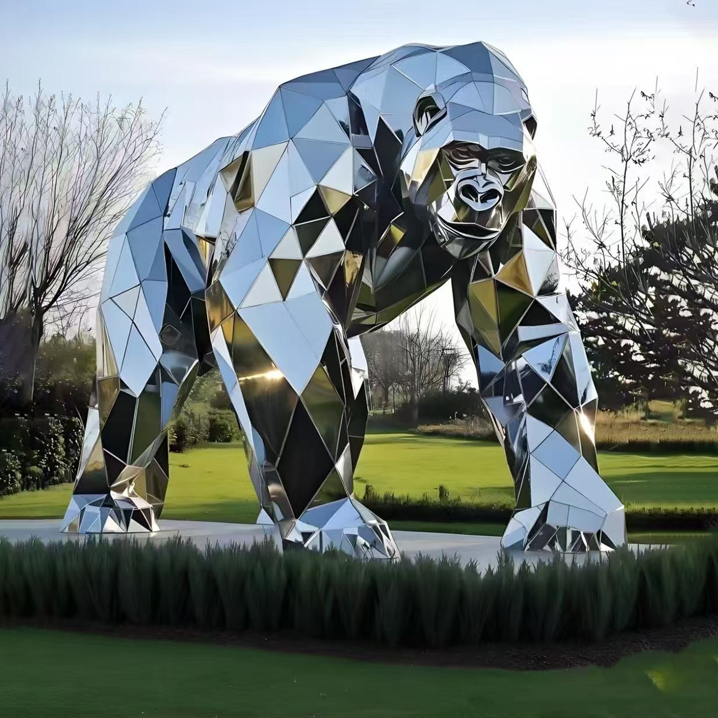 Sculpture d'orang-outan