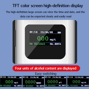 Advanced AT008 <strong>Alcohol</strong> Tester with Low Power Consumption Multiple Units Fast Response Electrochemical <strong>Sensor</strong> for Outdoor Events