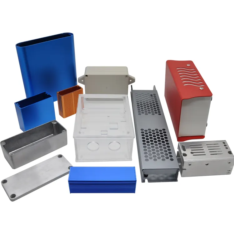 Personalizado aço inoxidável alumínio plástico instrumento eletrônica elétrica caso caixa gabinete