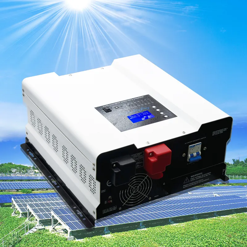 Hızlı teslimat Off-grid 24v 46v dc güneş invertör saf sinüs dalga MPPT şarj kontrolörü Wifi modülü