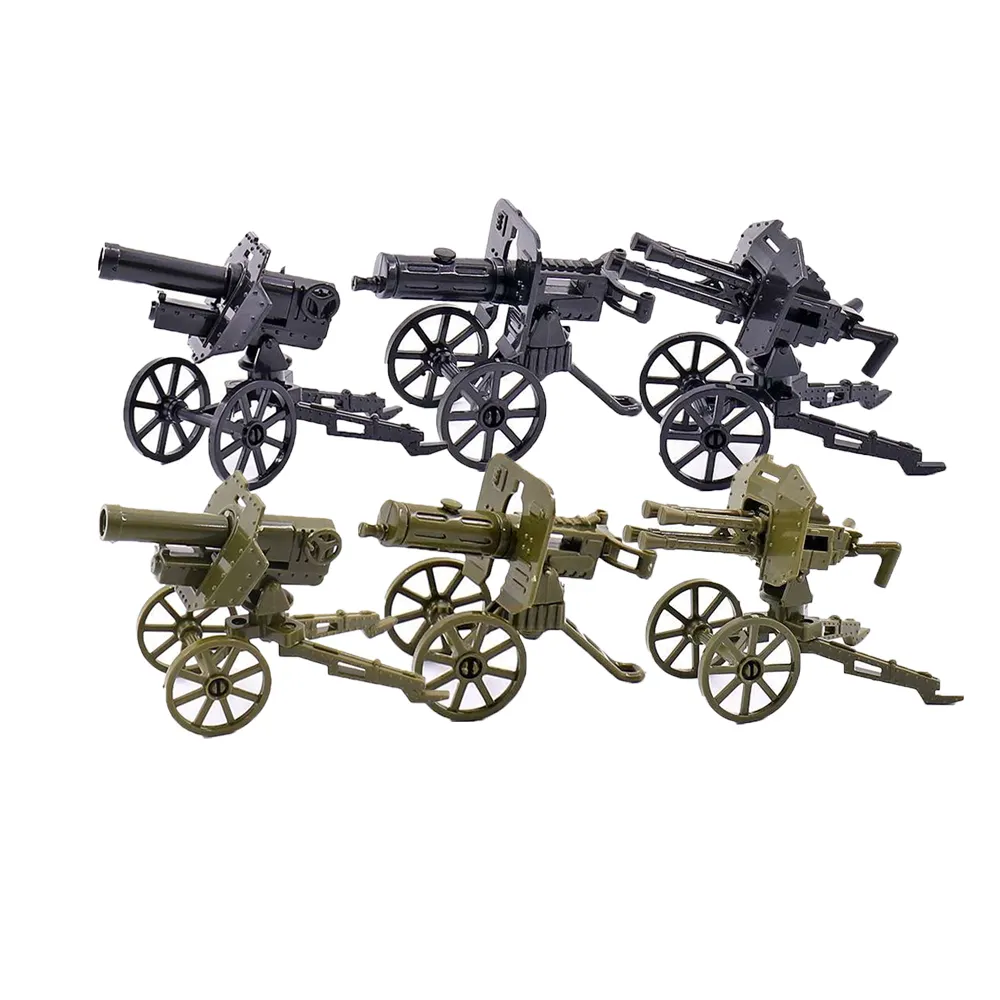 Accessori soldato MOC armi militari cannone campo di battaglia militare street view munizioni Building Blocks giocattoli ragazzi regali bambino