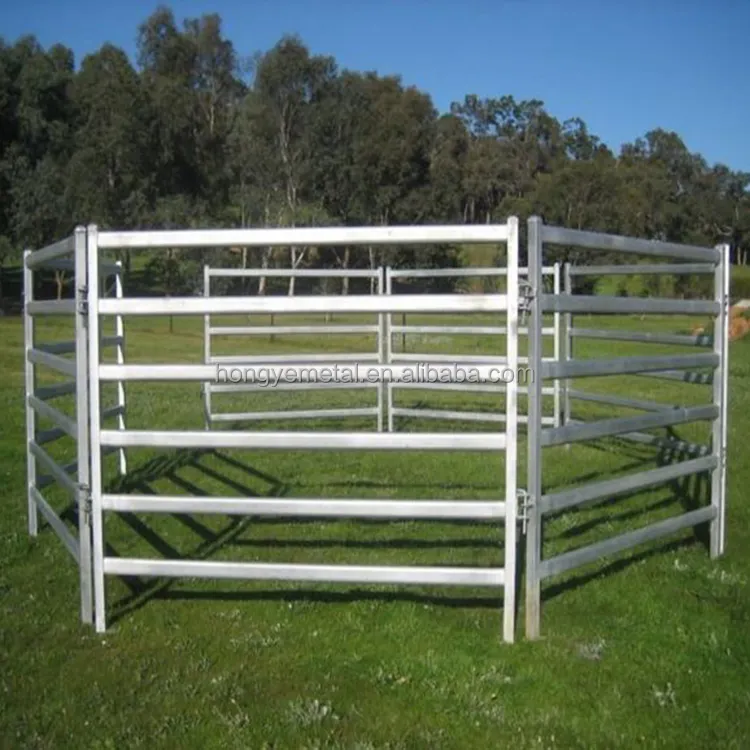 Hochleistungs-feuer verzinkte Corral-Zaun platten für Ziegen und Rinder 1,8 m hoch mit quadratischen Löchern für Tor und Schiene